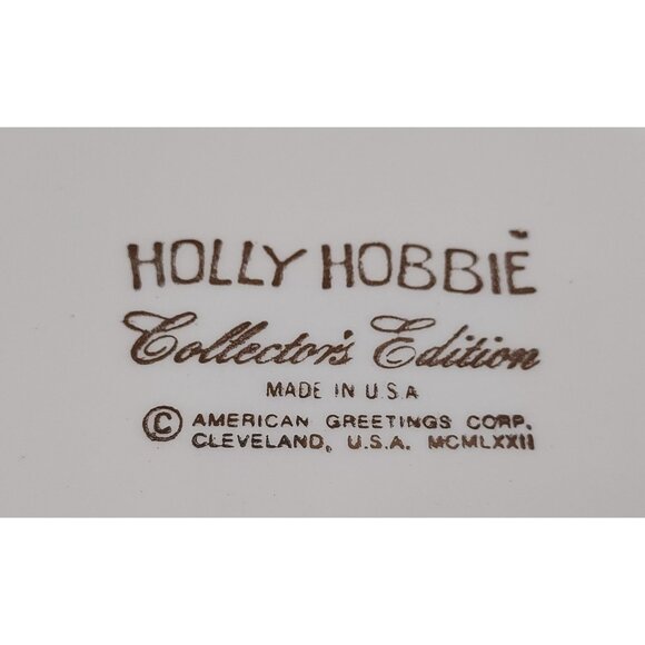 Plate Decorative Holly Hobbie A True Friend 10.5" Plate 1972 Made In USA - Picture 5 of 9